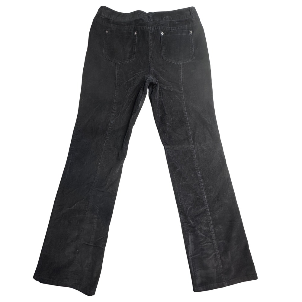 London Jean Pants Womens‎ 10 Long Black Corduroy The Christie Fit Chino Stretch
